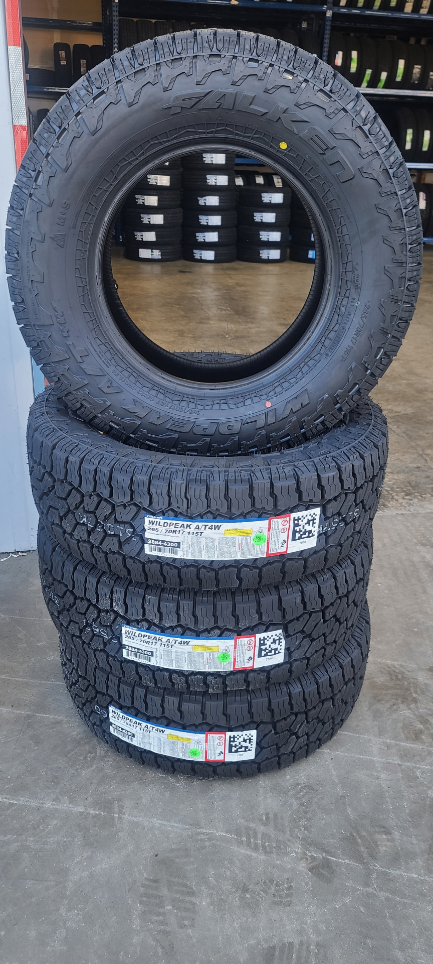 Falken Wildpeak A/T4W tire stack in stock