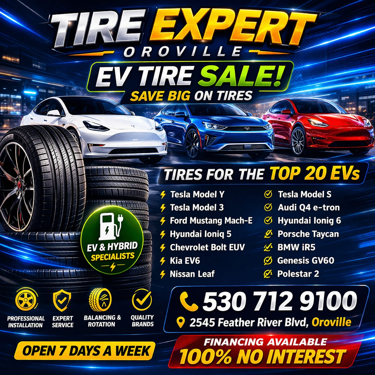 EV Tire Sale Promo