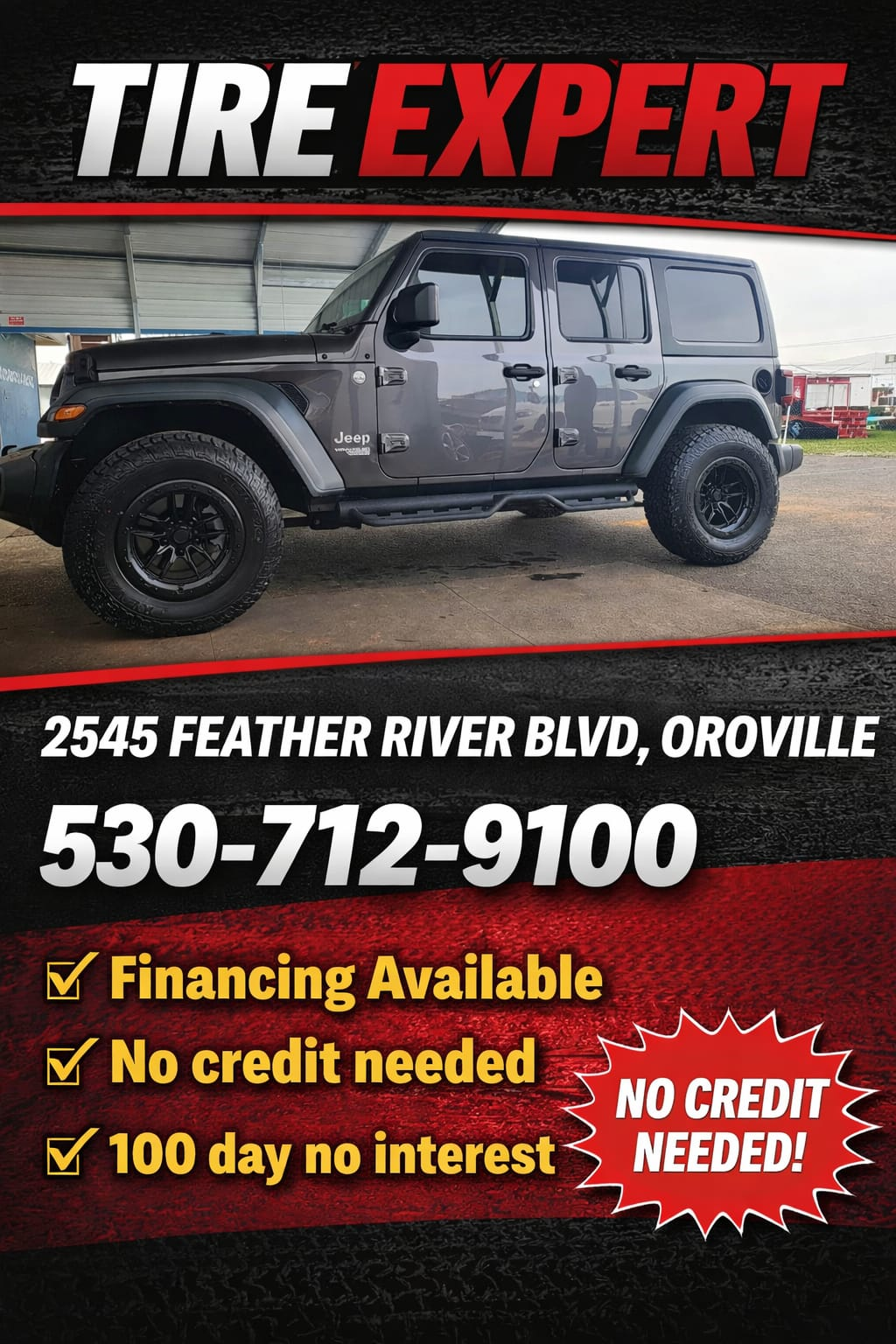 Gray Jeep Wrangler Promo